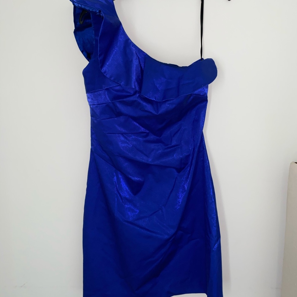 Royal Shine One-Shoulder Dress